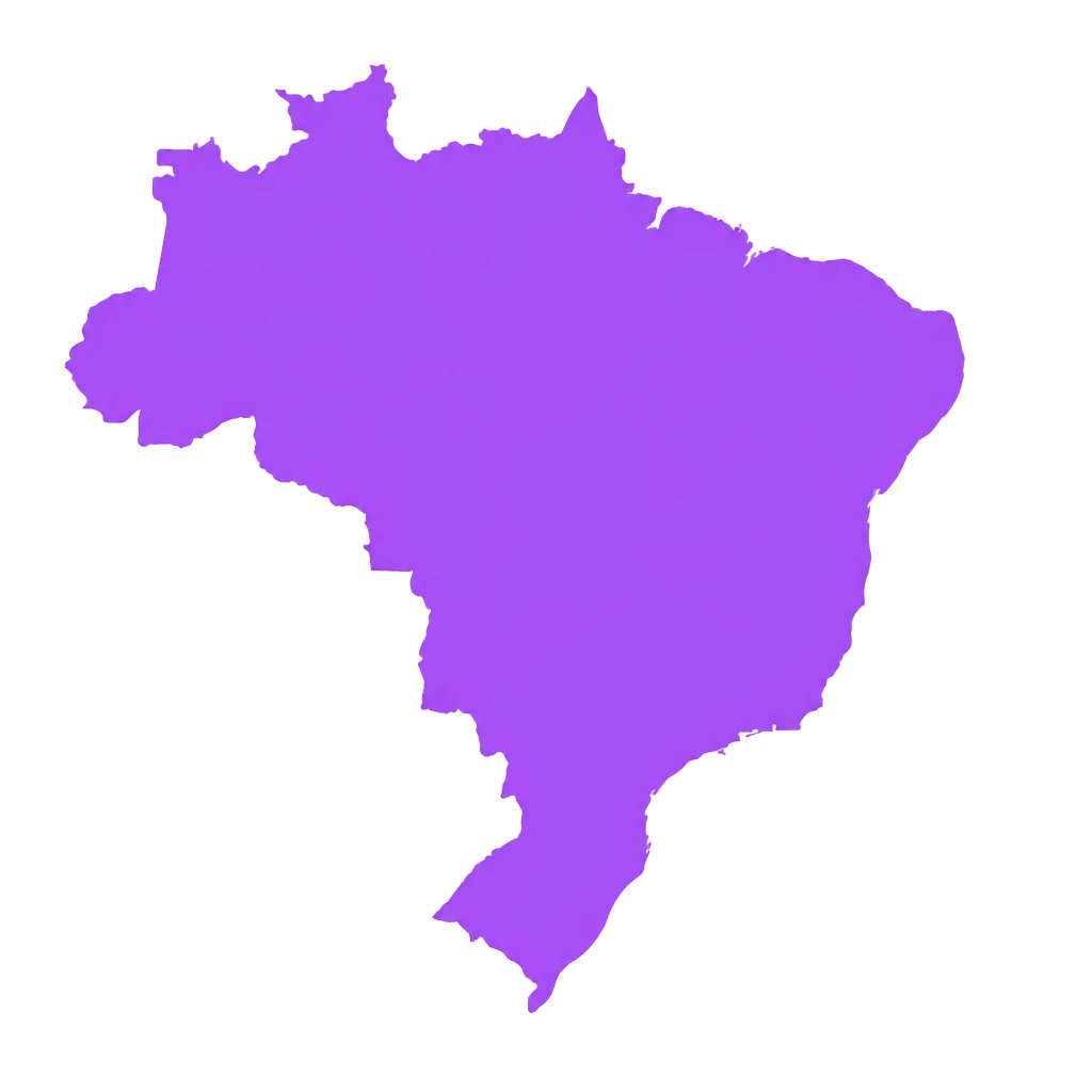 Mapa do Brasil com presença do Emita Go em todos os estados